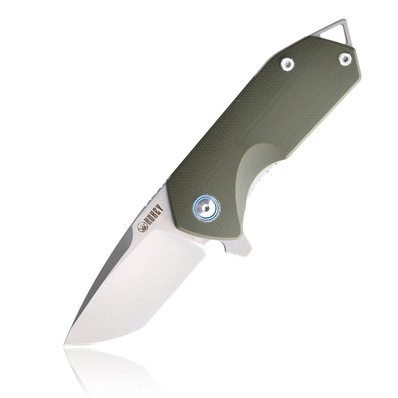 Kubey Green Linerlock Folding Knife 2.75