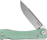 Kubey Akino Lockback Jade G10 Folding Sandvik 14C28N Pocket Knife 2102B