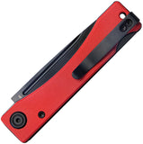 Kubey Akino Lockback Red G10 Folding Sandvik 14C28N Pocket Knife 2102C