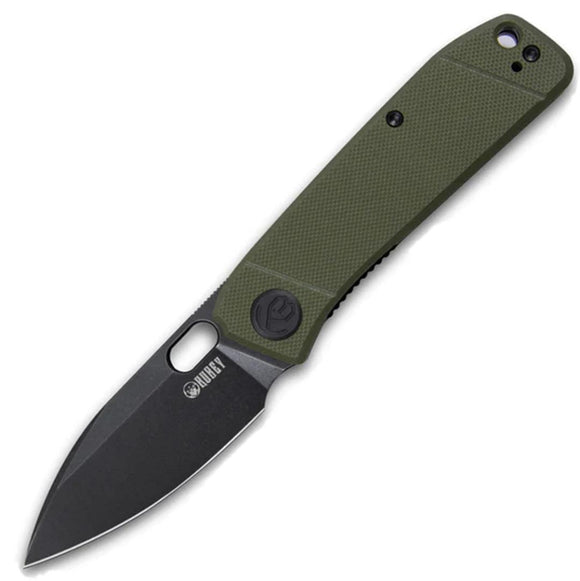 Kubey Hyde Linerlock Green G10 Folding 14C28N Drop Point Pocket Knife 2104B