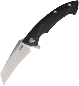 Kubey Hawkbill Pocket Knife Linerlock Black G10 Folding D2 Steel Blade 212A