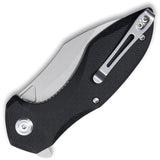 Kubey Noble Linerlock Black G10 Folding Satin D2 Steel Drop Pt Pocket Knife 236A