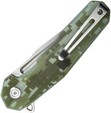 Kubey Carve Nest Linerlock Camo G10 Folding AUS-10 Tanto Pocket Knife 237H