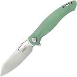 Kubey Drake Linerlock Jade G10 Folding AUS-10 Tanto Pocket Knife 239I