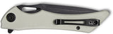 Kubey Raven Linerlock Ivory G10 Folding AUS-10 Drop Point Pocket Knife 245F