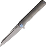 Kubey Dandy Framelock Gray Titanium S90V Stainless Steel Folding Pocket Knife 247C