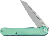 Kubey Dandy Framelock Green Titanium Folding CPM-S90V Pocket Knife 247F