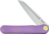 Kubey Dandy Framelock Purple Titanium Folding CPM-S90V Pocket Knife 247G