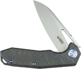 Kubey Vagrant Framelock Flamed Titanium Folding S35VN Pocket Knife 284E