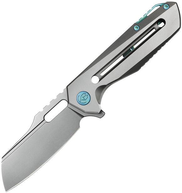 Kubey Atlas Framelock Gray Titanium Folding CPM-35VN Pocket Knife 290A