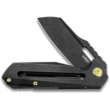 Kubey Atlas Framelock Black Titanium S35VN Steel Folding Pocket Knife 290B