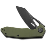 Kubey Vagrant Pocket Knife Linerlock OD Green Folding AUS-10A Steel Blade 291E
