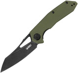 Kubey Vagrant Pocket Knife Linerlock OD Green Folding AUS-10A Steel Blade 291E