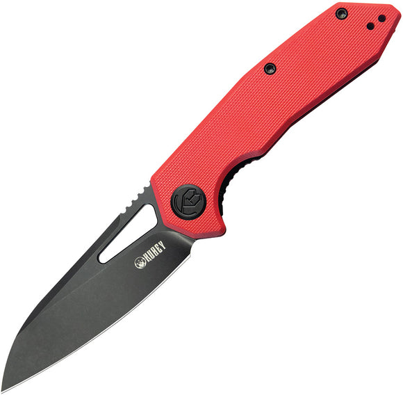 Kubey Vagrant Linerlock Red G10 Folding 14C28N Sheepsfoot Pocket Knife 291K