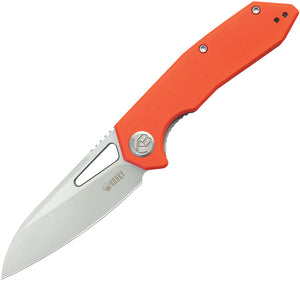 Kubey Vagrant Linerlock Orange G10 Folding 14C28N Sheepsfoot Pocket Knife 291L