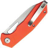 Kubey Vagrant Linerlock Orange G10 Folding 14C28N Sheepsfoot Pocket Knife 291L