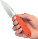 Kubey Vagrant Linerlock Orange G10 Folding 14C28N Sheepsfoot Pocket Knife 291L