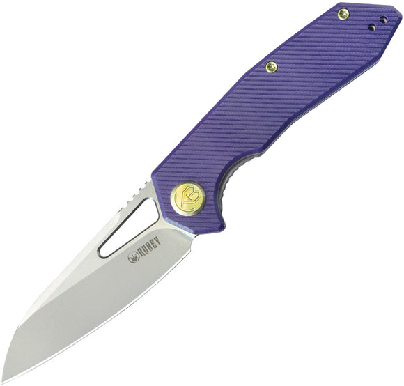 Kubey Vagrant Linerlock Purple G10 Folding Bohler M390 Pocket Knife 291S