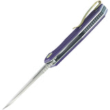 Kubey Vagrant Linerlock Purple G10 Folding Bohler M390 Pocket Knife 291S