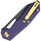 Kubey Vagrant Linerlock Purple G10 Folding Black Bohler M390 Pocket Knife 291W