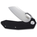 Kubey Coeus Folding Knife Linerlock Black G10 D2 Stainless Cleaver Blade 292