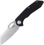 Kubey Coeus Folding Knife Linerlock Black G10 D2 Stainless Cleaver Blade 292