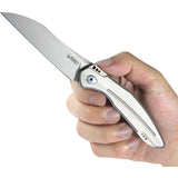 Kubey Barracuda Linerlock Gray Titanium Folding CPM-S30V Pocket Knife 299