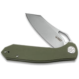 Kubey Drake Folding Knife Linerlock OD Green G10 D2 Sheepsfoot Steel Blade 310C