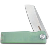 Kubey Sailor Linerlock Smooth Jade G10 Folding AUS-10A Steel Pocket Knife 317E