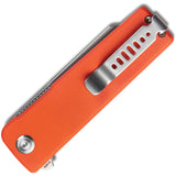 Kubey Sailor Linerlock Smooth Orange G10 Folding AUS-10A Steel Pocket Knife 317G