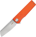 Kubey Sailor Linerlock Smooth Orange G10 Folding AUS-10A Steel Pocket Knife 317G