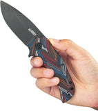 Kubey Bravo One Linerlock Multi-Color G10 Folding AUS-10 Drop Point Knife 319F