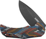 Kubey Bravo One Linerlock Multi-Color G10 Folding AUS-10 Drop Point Knife 319F