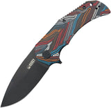 Kubey Bravo One Linerlock Multi-Color G10 Folding AUS-10 Drop Point Knife 319F