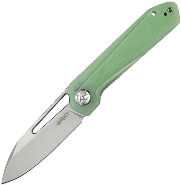 Kubey Pocket Knife Royal Linerlock Jade G10 Folding D2 Clip Point Blade 321B