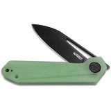 Kubey Royal Pocket Knife Linerlock Jade G10 Folding D2 Steel Clip Pt Blade 321C