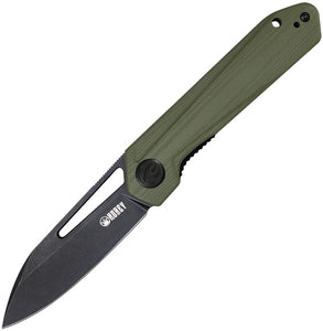 Kubey Royal Pocket Knife Linerlock OD Green G10 Folding D2 Steel Blade 321F