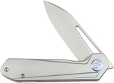Kubey Royal Framelock Gray 6AL4V Titanium Folding Bohler M390 Pocket Knife 321I