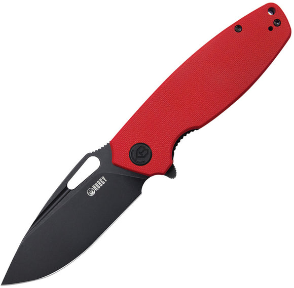 Kubey Tityus Pocket Knife Linerlock Red G10 Folding Black D2 Steel Blade 322J