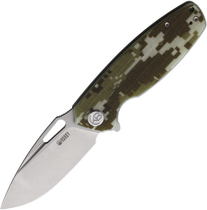 Kubey Tityus Linerlock Digital Camo G10 Folding D2 Tool Steel Pocket Knife 322K