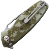 Kubey Tityus Linerlock Digital Camo G10 Folding D2 Tool Steel Pocket Knife OPEN BOX