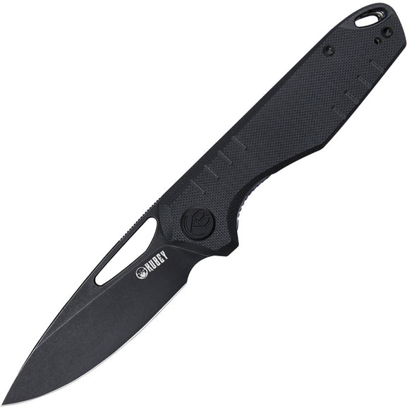 Kubey Doris Pocket Knife Linerlock Black G10 Folding Stonewash D2 Steel 324E