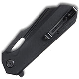 Kubey Atlas Framelock Black Titanium 14C28N Stainless Steel Folding Pocket Knife 328C