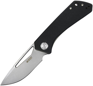 Kubey Linerlock Pocket Knife Black G10 Folding D2 Steel Drop Point Blade 331A