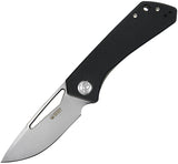 Kubey Linerlock Pocket Knife Black G10 Folding D2 Steel Drop Point Blade 331A