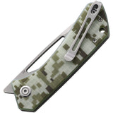 Kubey Thalia Linerlock Digital Camo G10 Folding D2 Tool Steel Pocket Knife 331I