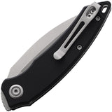Kubey Leaf Linerlock Black G10 Folding AUS-10 Drop Point Pocket Knife 333A