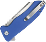 Kubey Creon Button Lock Blue G10 Folding AUS-10 Sheepsfoot Pocket Knife 336C