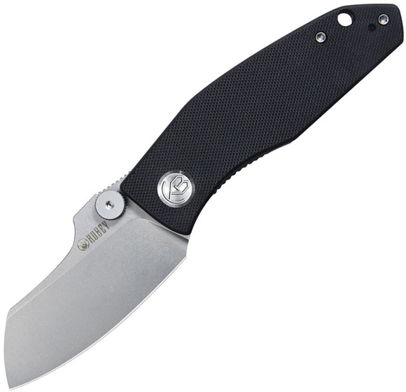 Kubey Monsterdog Pocket Knife Linerlock Black Folding 14C28N Tanto Blade 337A
