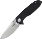 Kubey Belus EDC Linerlock Black G10 Folding AUS-10 Drop Pt Pocket Knife 342A